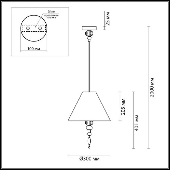 Odeon Light 4896/1; 0045747 Подвес, изображение 5