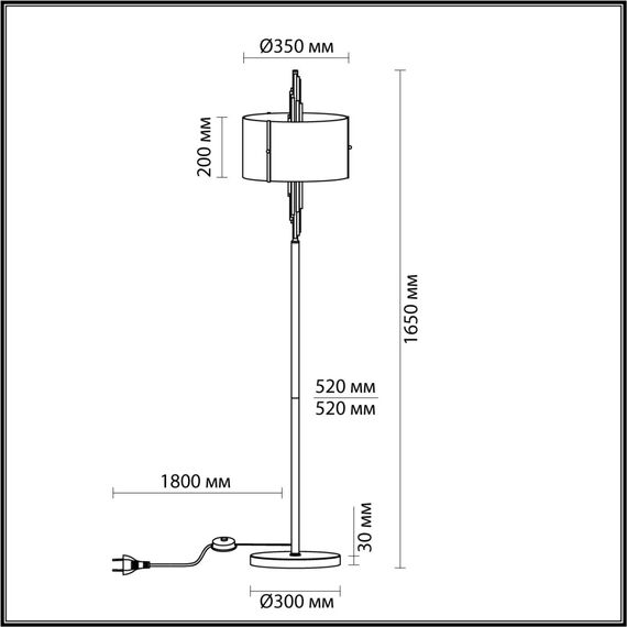 Odeon Light 4895/3F; 0045841 Торшер, изображение 5
