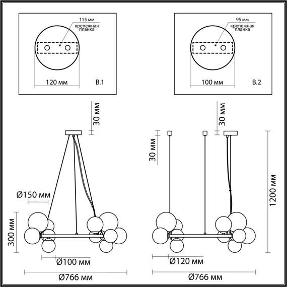 Odeon Light 4818/14; 0043568 Люстра, изображение 5