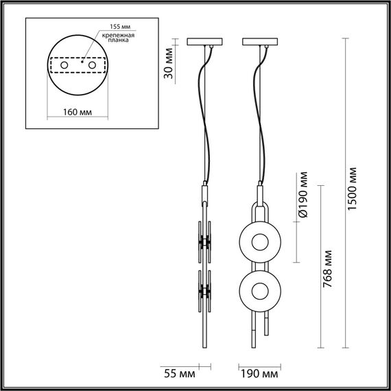 Odeon Light 5407/23L; 0047237 Подвес, изображение 5