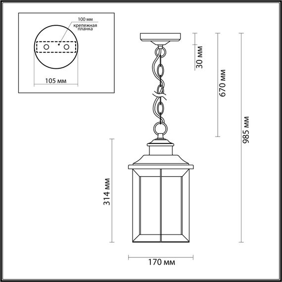 Odeon Light 4961/1; 0044598 Ландшафтный подвес, изображение 5