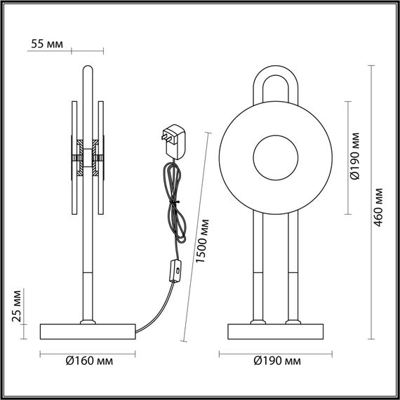 Odeon Light 5407/12TL; 0047239 Настольная лампа, изображение 5