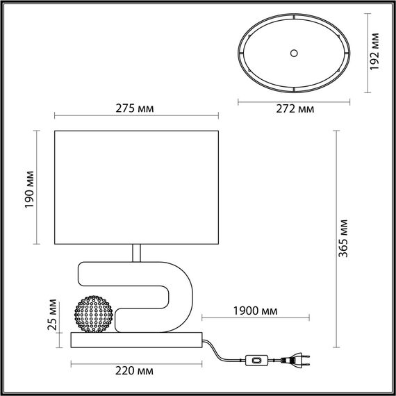 Odeon Light 5410/1TA; 0045761 Настольная лампа, изображение 5