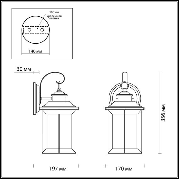 Odeon Light 4961/1W; 0044601 Ландшафтный настенный светильник, изображение 5