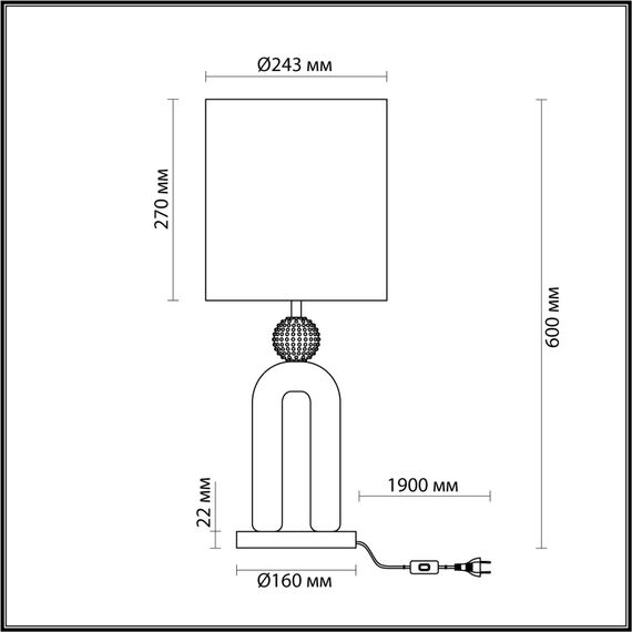 Odeon Light 5410/1T; 0045762 Настольная лампа, изображение 5