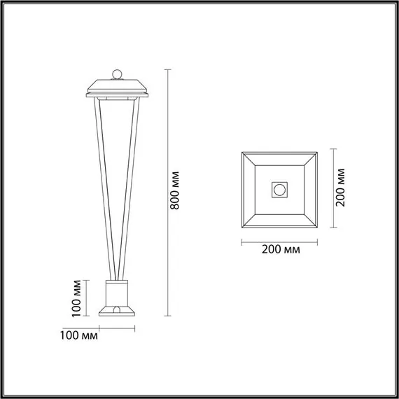 Odeon Light 6655/12GL; 0046270 Уличный светильник, изображение 6