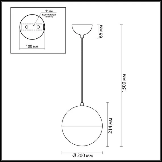 Odeon Light 4958/1A; 0044898 Подвес, изображение 4