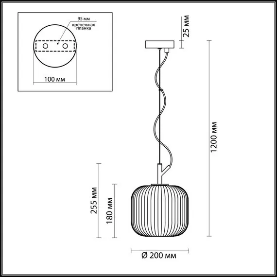 Odeon Light 4753/1; 0043247 Подвес, изображение 4