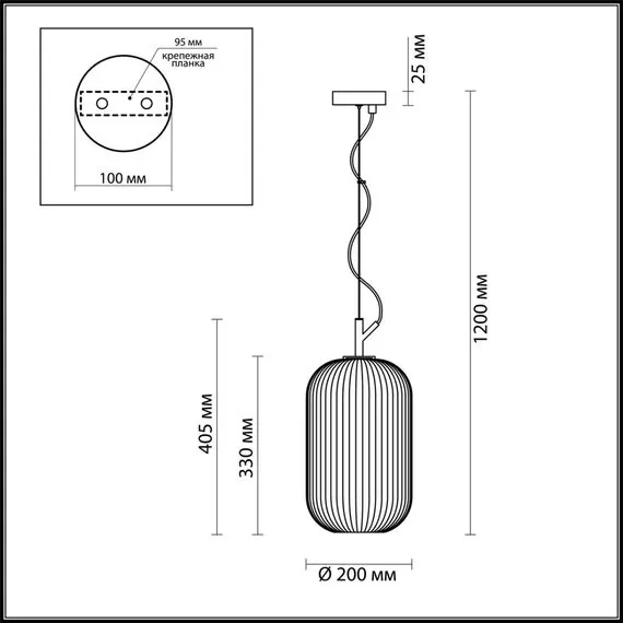 Odeon Light 4751/1; 0043245 Подвес, изображение 4