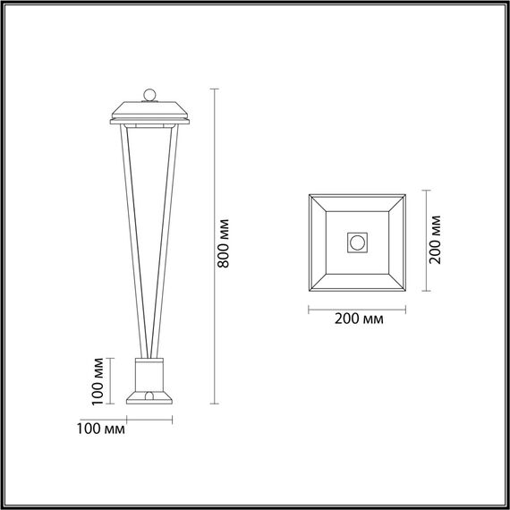 Odeon Light 6655/12GL3; 0047890 Уличный светильник, изображение 4