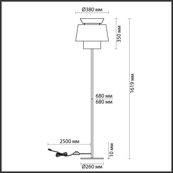 Odeon Light 4992/1FA; 1025914 Торшер, изображение 4