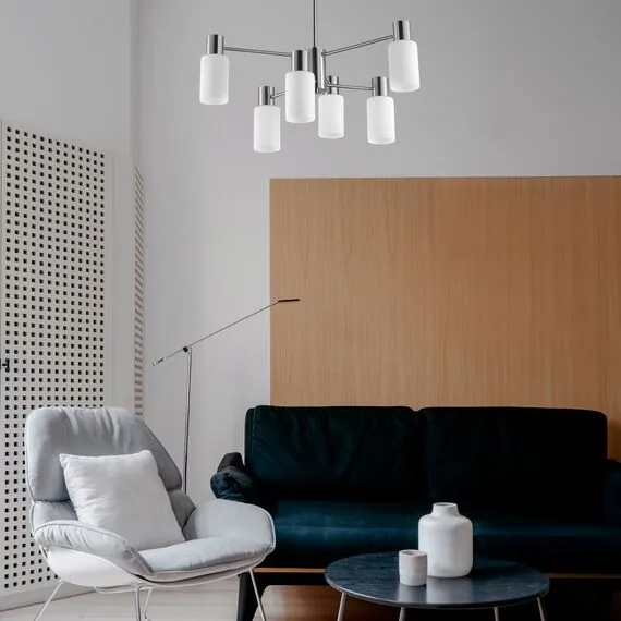EVOLUCE SLE1139-303-06 Светильник подвесной Латунь/Белый E14 6*60W, изображение 7