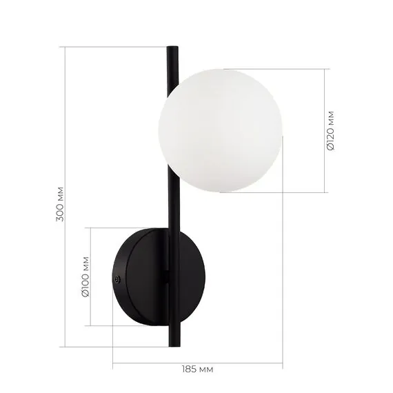EVOLUCE SLE1193-401-01 Светильник настенный Черный/Белый G9 1*5W 4000K, изображение 2