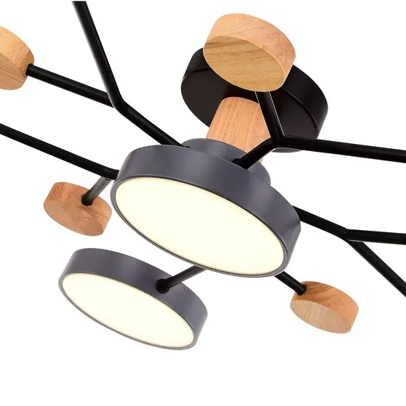 EVOLUCE SLE6006-702-06 Светильник потолочный Серый/Серый LED 6*12W 3000K/4500K/6000K, изображение 6
