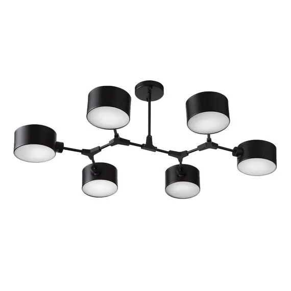 EVOLUCE SLE183402-06 Светильник потолочный Черный/Черный E14 6*60W, изображение 5