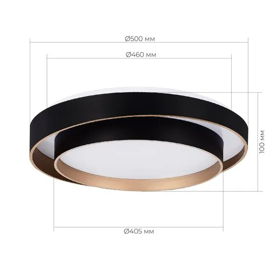 EVOLUCE SLE6009-402-01 Светильник потолочный Черный/Белый LED 1*50W 3000K/4000K/6000K, изображение 5