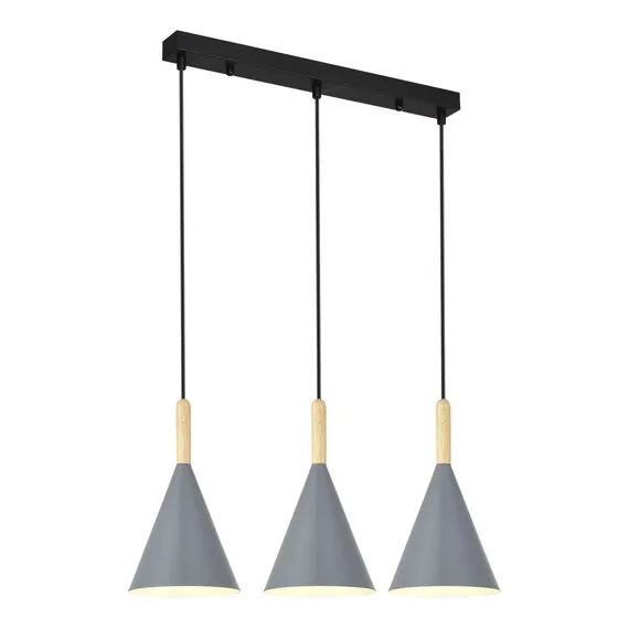 EVOLUCE SLE1255-413-03 Светильник подвесной Черный/Серый E27 3*40W, изображение 2