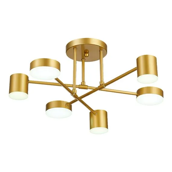 EVOLUCE SLE201022-06 Светильник потолочный Золотистый/Золотистый LED 6*7W 4000K, изображение 2