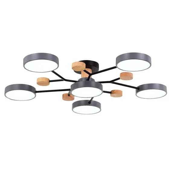 EVOLUCE SLE6006-702-06 Светильник потолочный Серый/Серый LED 6*12W 3000K/4500K/6000K, изображение 5