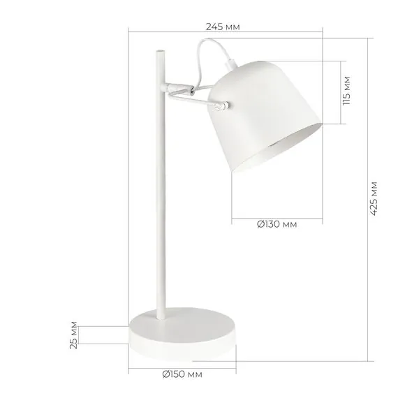 EVOLUCE SLE1805-504-01 Прикроватная лампа Белый/Белый E27 1*40W, изображение 2