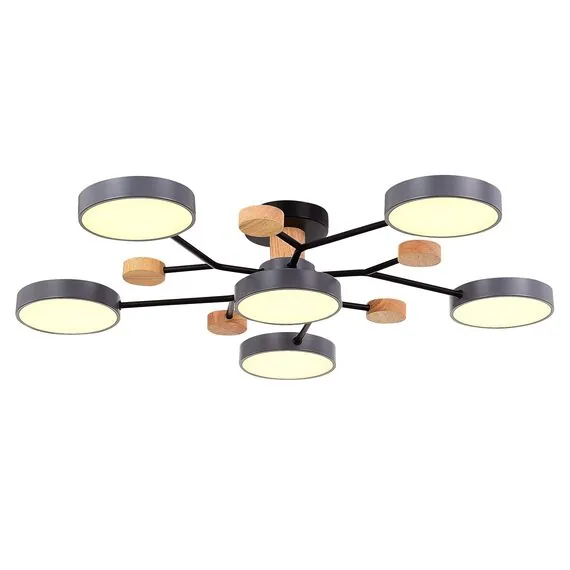 EVOLUCE SLE6006-702-06 Светильник потолочный Серый/Серый LED 6*12W 3000K/4500K/6000K, изображение 3