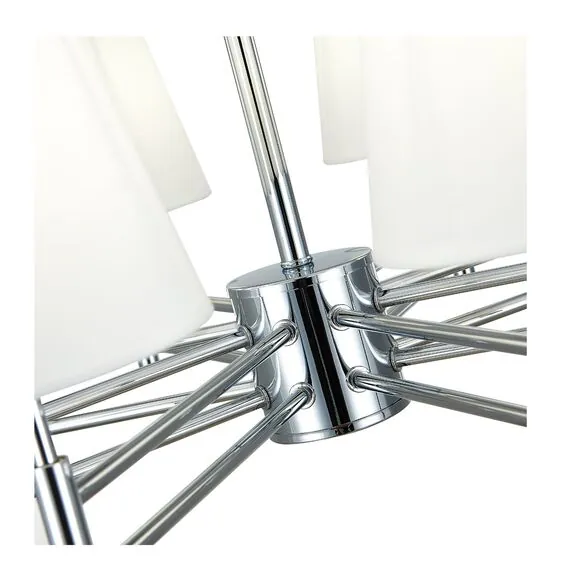 EVOLUCE SLE105403-08 Светильник потолочный Хром/Белый E14 8*40W, изображение 4