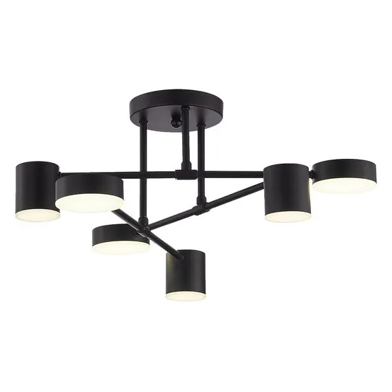 EVOLUCE SLE201042-06 Светильник потолочный Черный/Черный LED 6*7W 4000K