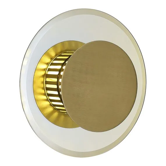 EVOLUCE SLE1652-301-03 Светильник настенный Латунь/Коньячный G9 3*5W 4000K
