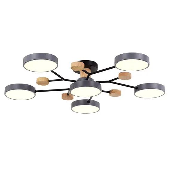 EVOLUCE SLE6006-702-06 Светильник потолочный Серый/Серый LED 6*12W 3000K/4500K/6000K, изображение 2