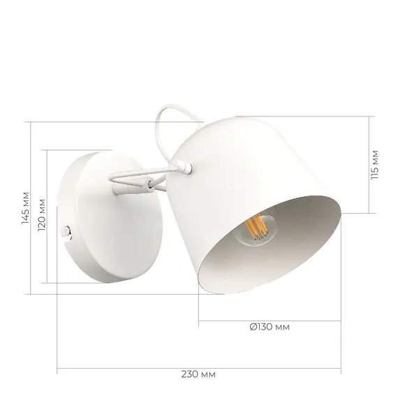 EVOLUCE SLE1805-501-01 Светильник настенный Белый/Белый E27 1*40W, изображение 3