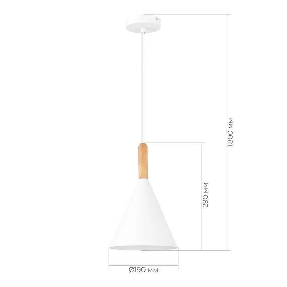 EVOLUCE SLE1255-503-01 Светильник подвесной Белый/Белый E27 1*40W, изображение 2