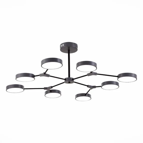 EVOLUCE SLE6003-702-08 Светильник потолочный Серый,Черный/Серый LED 8*10W, изображение 2