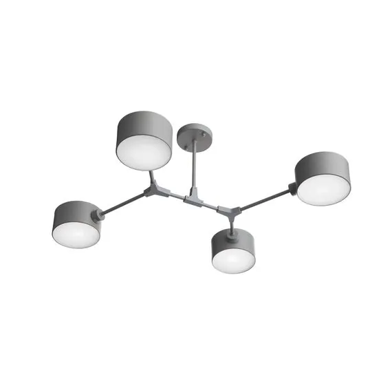 EVOLUCE SLE183702-04 Светильник потолочный Серый/Серый E14 4*60W, изображение 5