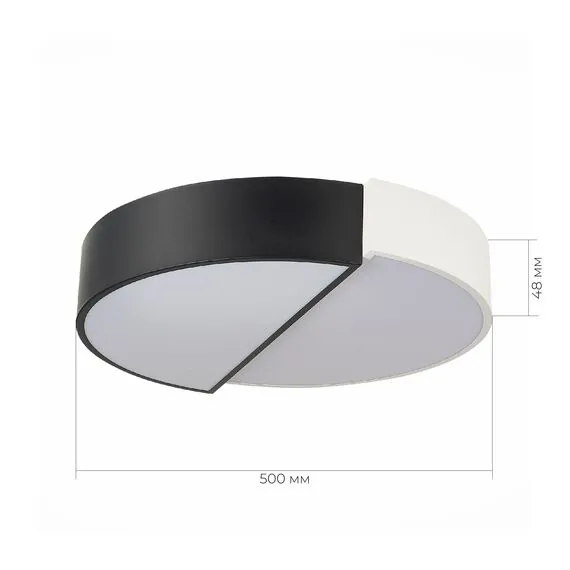 EVOLUCE SLE200642-01 Светильник потолочный Белый,Черный/Белый LED 1*36W 3000K/4000K/6000K, изображение 5