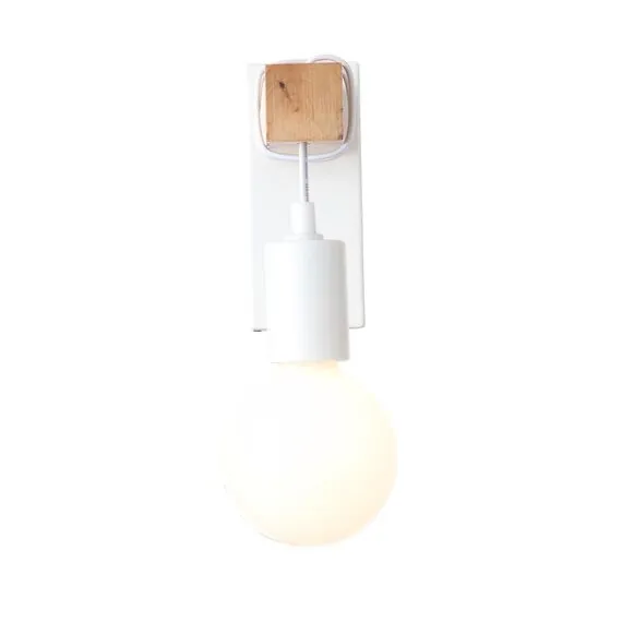 EVOLUCE SL1142.501.01 Светильник настенный Белый, Светлое дерево E27 1*60W, изображение 2