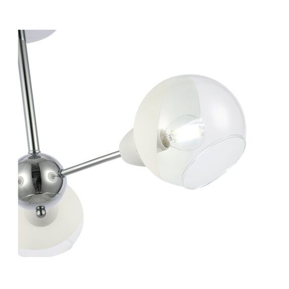 EVOLUCE SLE102702-03 Светильник потолочный Хром/Прозрачный, Матовый никель E14 3*40W, изображение 2