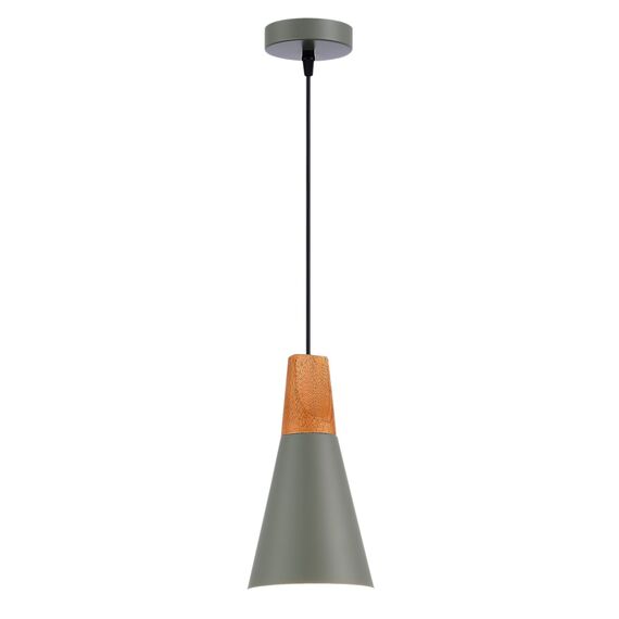EVOLUCE SLE125173-01 Подвес Серый/Серый, Светлое дерево E14 1*40W