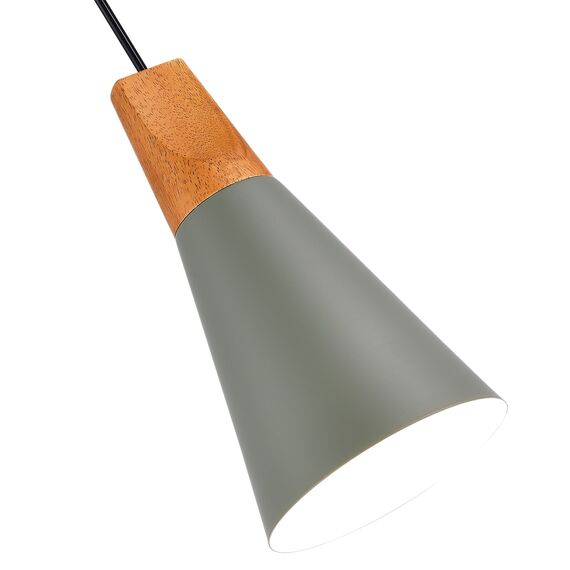 EVOLUCE SLE125173-01 Подвес Серый/Серый, Светлое дерево E14 1*40W, изображение 2