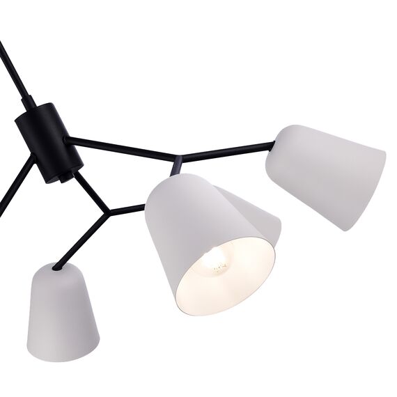 EVOLUCE SLE155942-06 Светильник потолочный Черный/Белый E14 6*40W, изображение 2