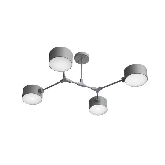 EVOLUCE SLE183702-04 Светильник потолочный Серый/Серый E14 4*60W, изображение 5