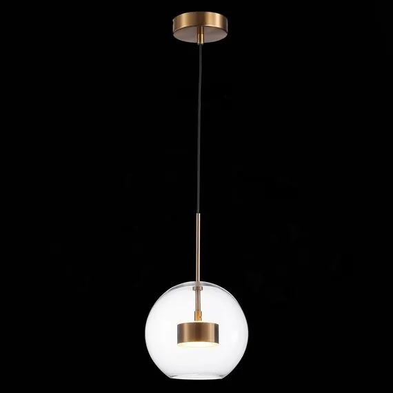 ST LUCE SL1133.233.01 Светильник подвесной ST-Luce Латунь/Прозрачный LED 1*14W 3000K, изображение 2