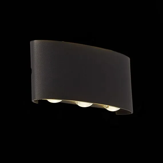 ST LUCE SL089.401.06 Светильник уличный настенный ST-Luce Черный кварцевый LED 6*1W 4000K, изображение 3