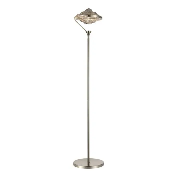 ST LUCE SL6115.105.01 Торшер ST-Luce Никель/Дымчато-Серый LED 1*19W 3000K, изображение 3
