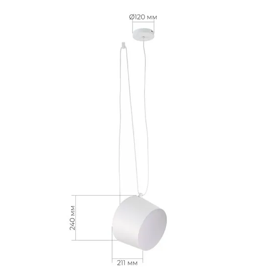 EVOLUCE SLE120653-01 Подвес Белый/Белый E27 1*40W, изображение 2