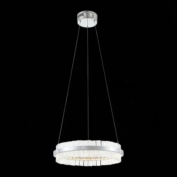 ST LUCE SL383.103.01 Светильник подвесной ST-Luce Хром/Хром, Прозрачный LED 1*34W 3000K, изображение 3