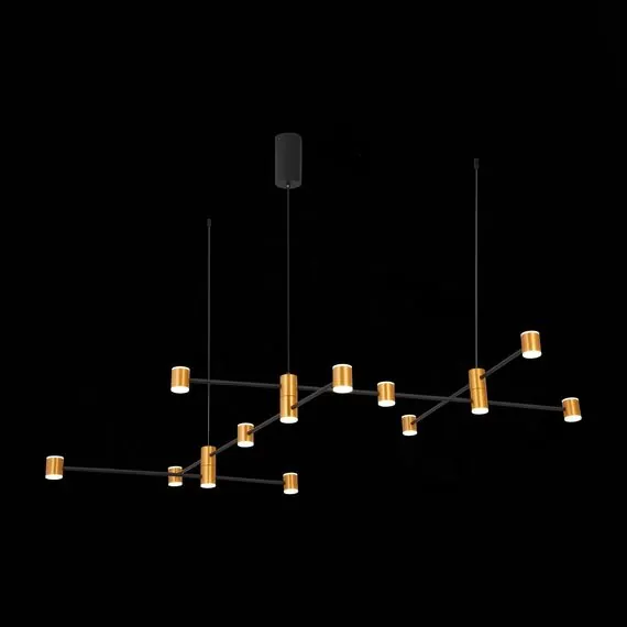 ST LUCE SL1596.423.22 Светильник подвесной ST-Luce Золотистый, Черный/Белый LED 22*3W 3000K, изображение 3