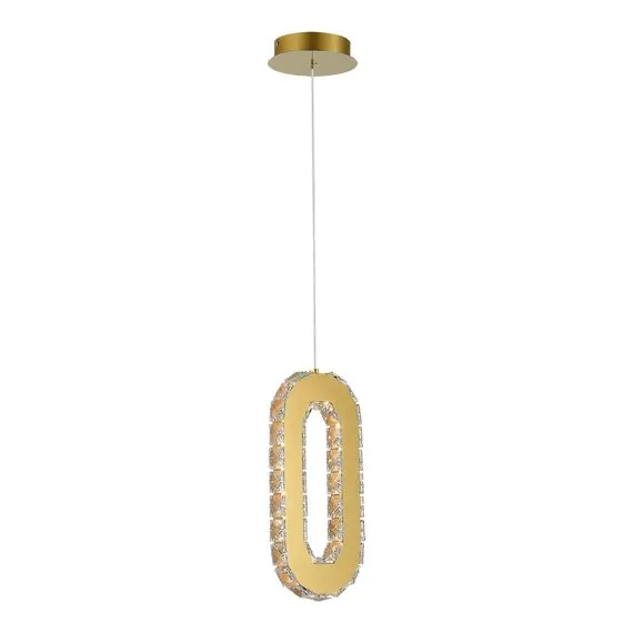 ST LUCE SL6506.203.01 Светильник подвесной ST-Luce Золотистый/Золотистый, Прозрачный LED 1*9W 3000K, изображение 3