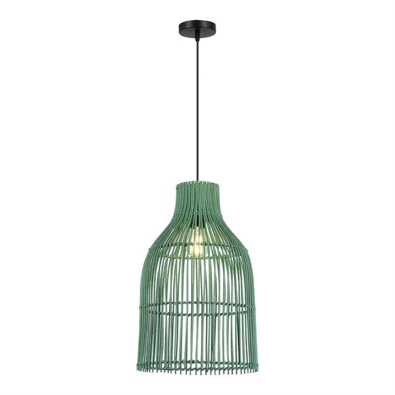 ST LUCE SL1513.503.01 Светильник подвесной ST-Luce Белый/Зеленый E27 1*40W, изображение 4