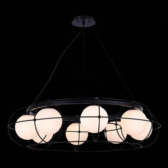 ST LUCE SL1189.403.08 Люстра подвесная ST-Luce Черный/Опал G9 8*5W, изображение 3