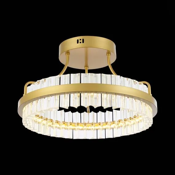 ST LUCE SL383.202.01 Светильник потолочный ST-Luce Матовое золото/Прозрачный LED 1*34W 3000K, изображение 3